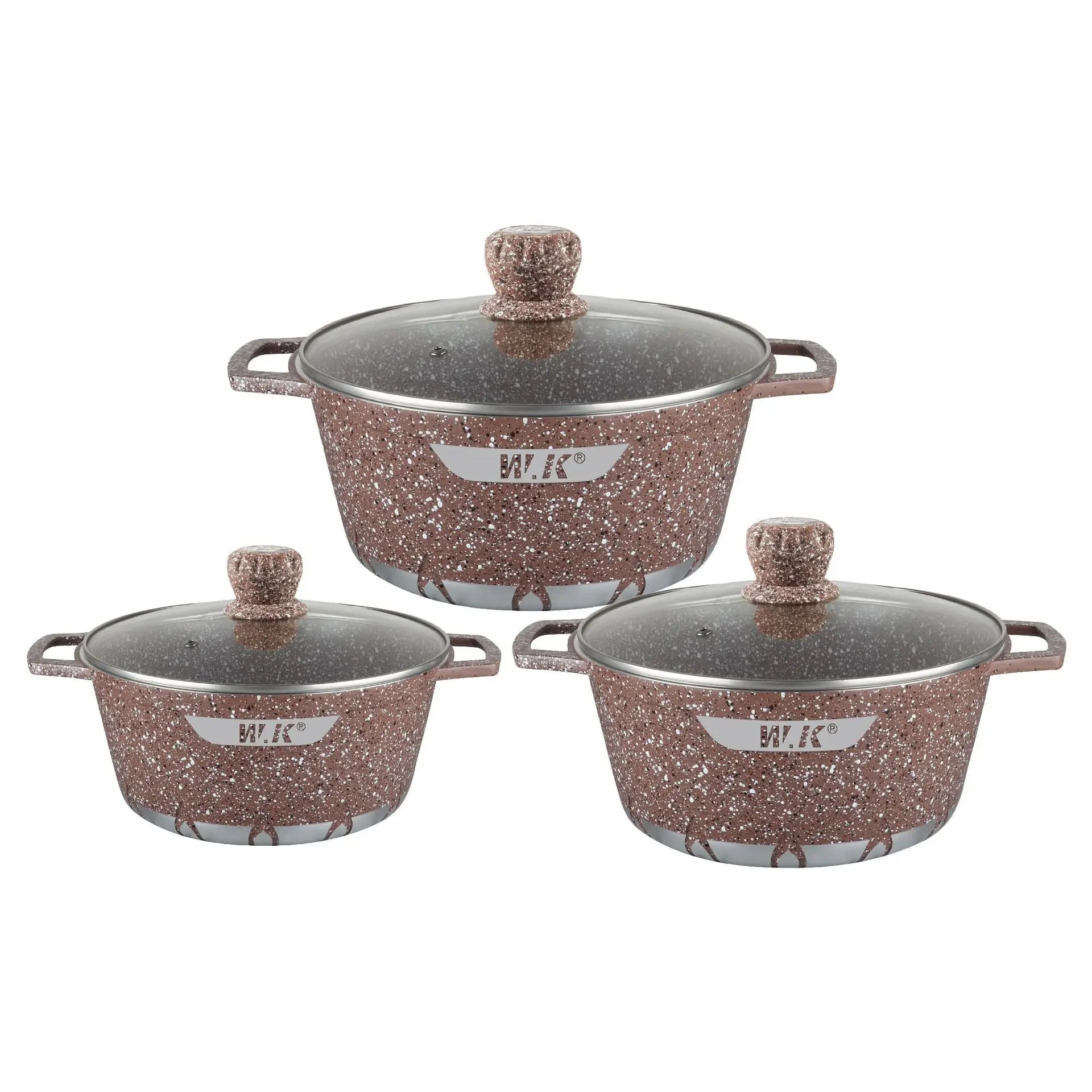 Middle Eastern Modern Granite 6-Piece Sword Style Cookware Set 