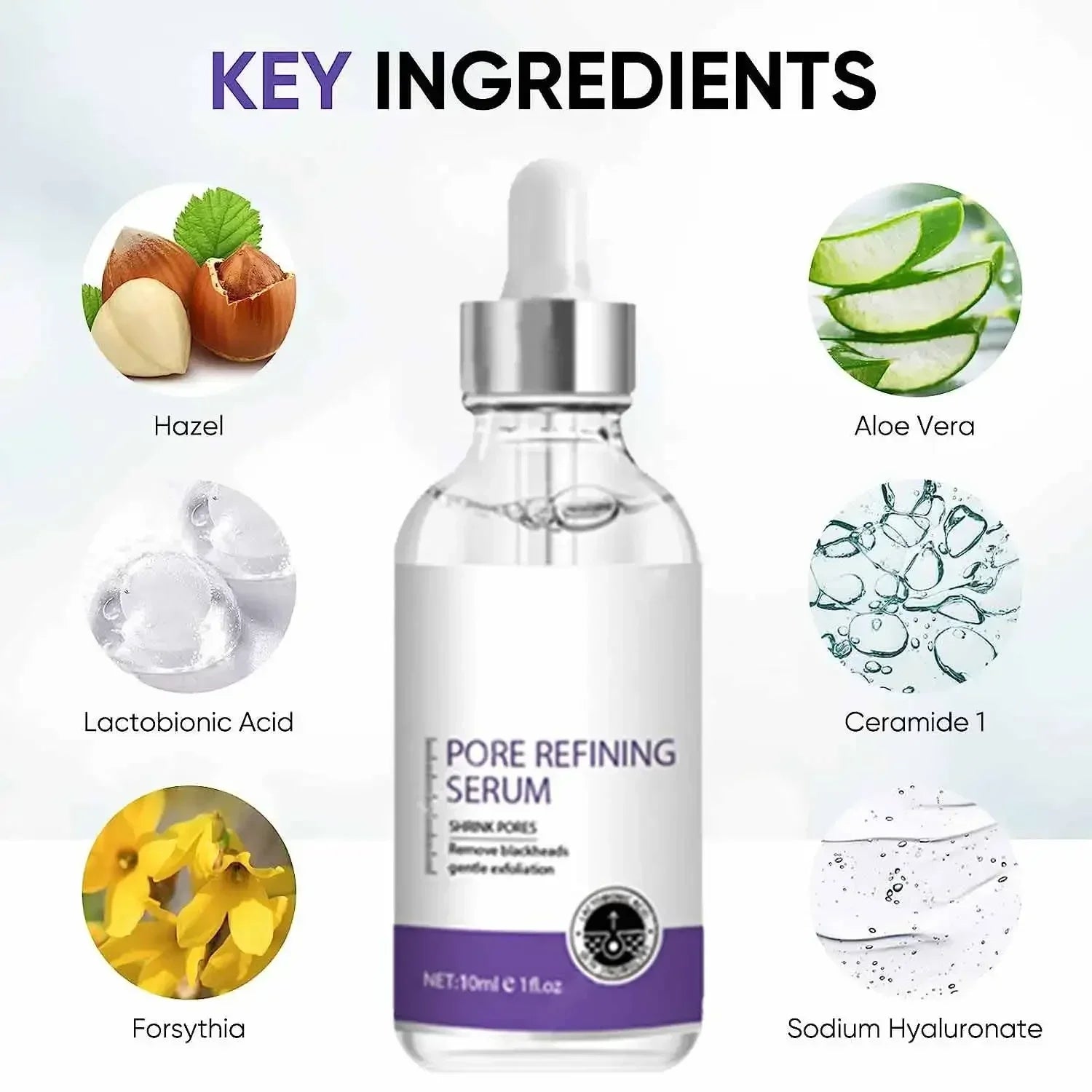 Skin Texture | Pore Refining Resurfacing, Brightening Facial Serum with Retinol and Niacinamide Non-Comedogenic - Daisan Mart
