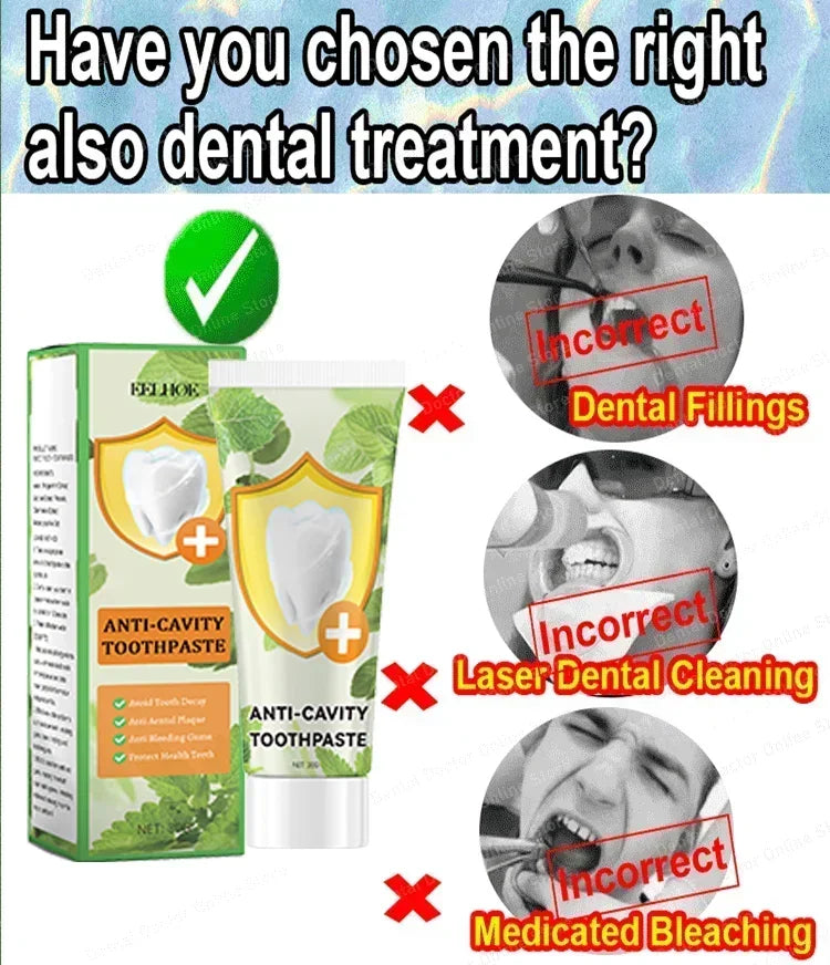 Anti Decay Toothpaste repairs cavities, removes cavities, cleans plaque, whitens teeth, and freshens breath - Daisan Mart
