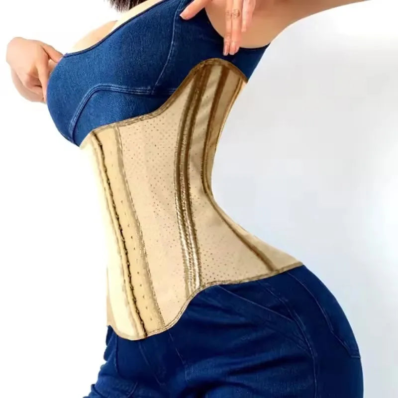 Áo Nịt Bụng Cao Cấp 5XS-4XS 25 Xương Thép Fajas Latex - Daisan Mart