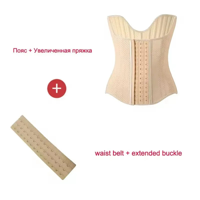 Áo Nịt Bụng Cao Cấp 5XS-4XS 25 Xương Thép Fajas Latex - Daisan Mart