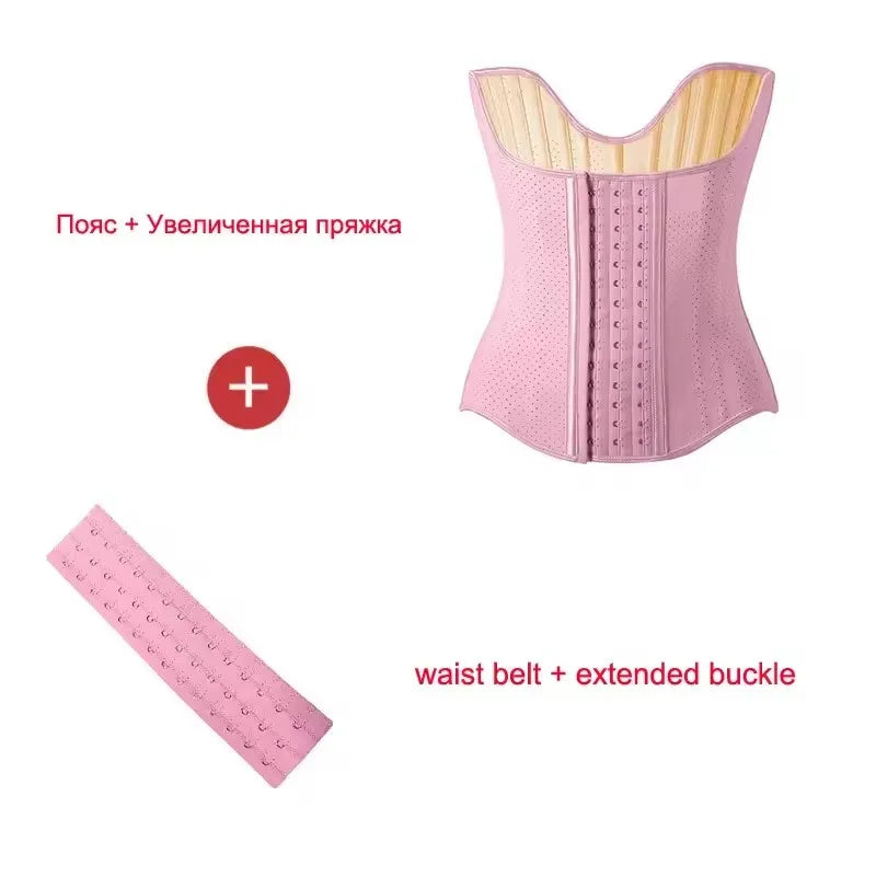 Áo Nịt Bụng Cao Cấp 5XS-4XS 25 Xương Thép Fajas Latex - Daisan Mart