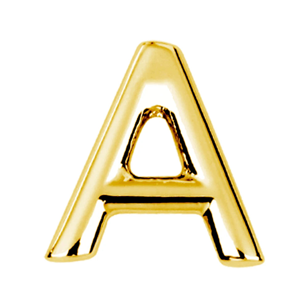 男士及男孩適用的優雅A-Z字母領帶夾