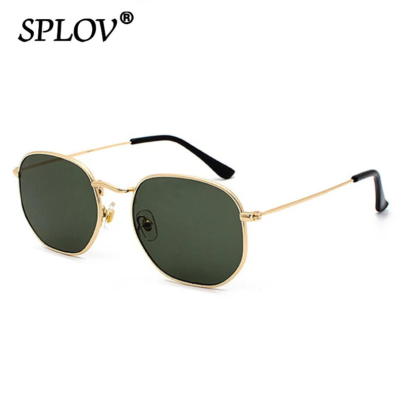 Kính Mắt Lục Giác Retro Kim Loại Chống UV Thời Trang - Daisan Mart