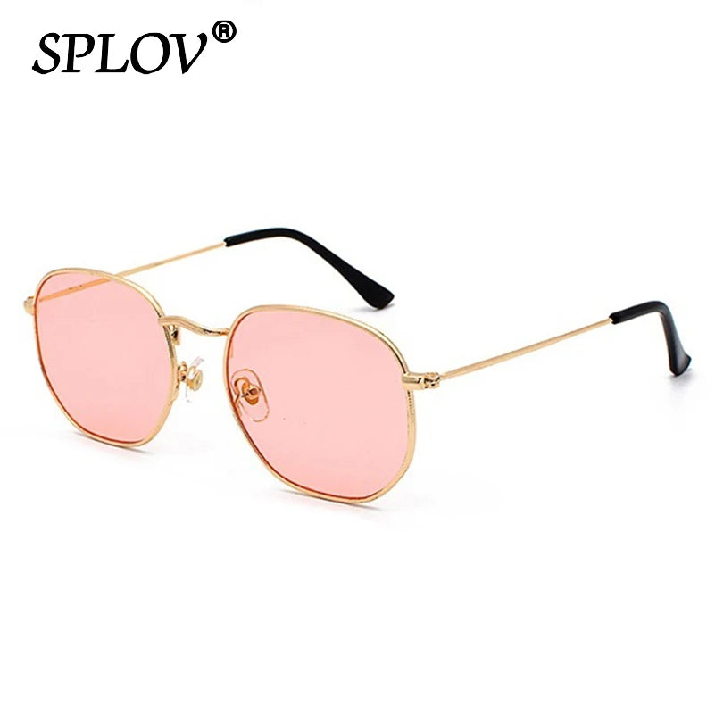 Kính Mắt Lục Giác Retro Kim Loại Chống UV Thời Trang - Daisan Mart
