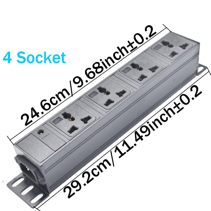 Ổ Cắm PDU Đa Năng 2-8 Lỗ, Phích UK, Chất Lượng Cao - Daisan Mart