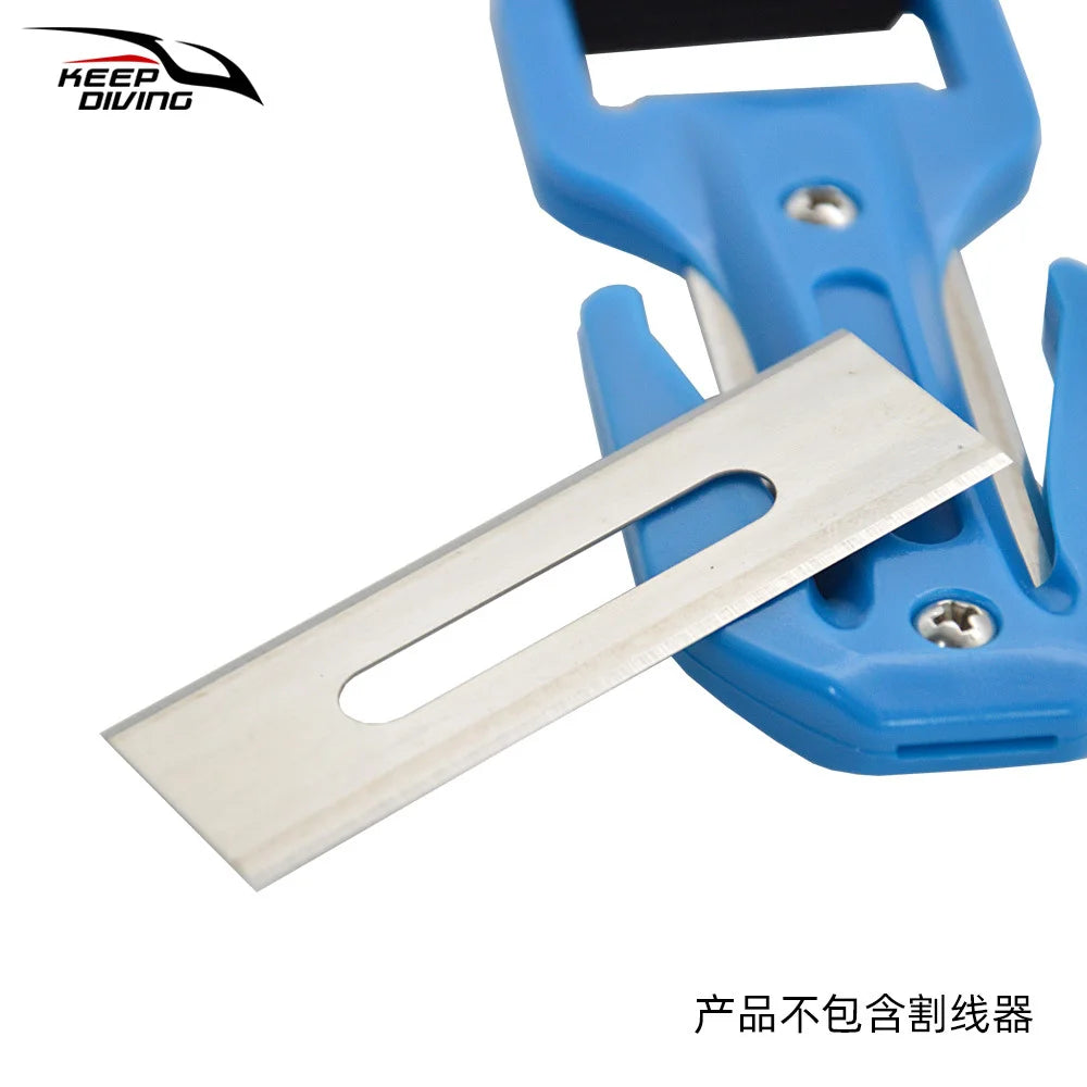 3PCS/lot Replaced Blades for KEEP DIVING Cutting Special Knife Line Cutter Ceramic/Titanium Plated/Stainless Steel Blade Secant