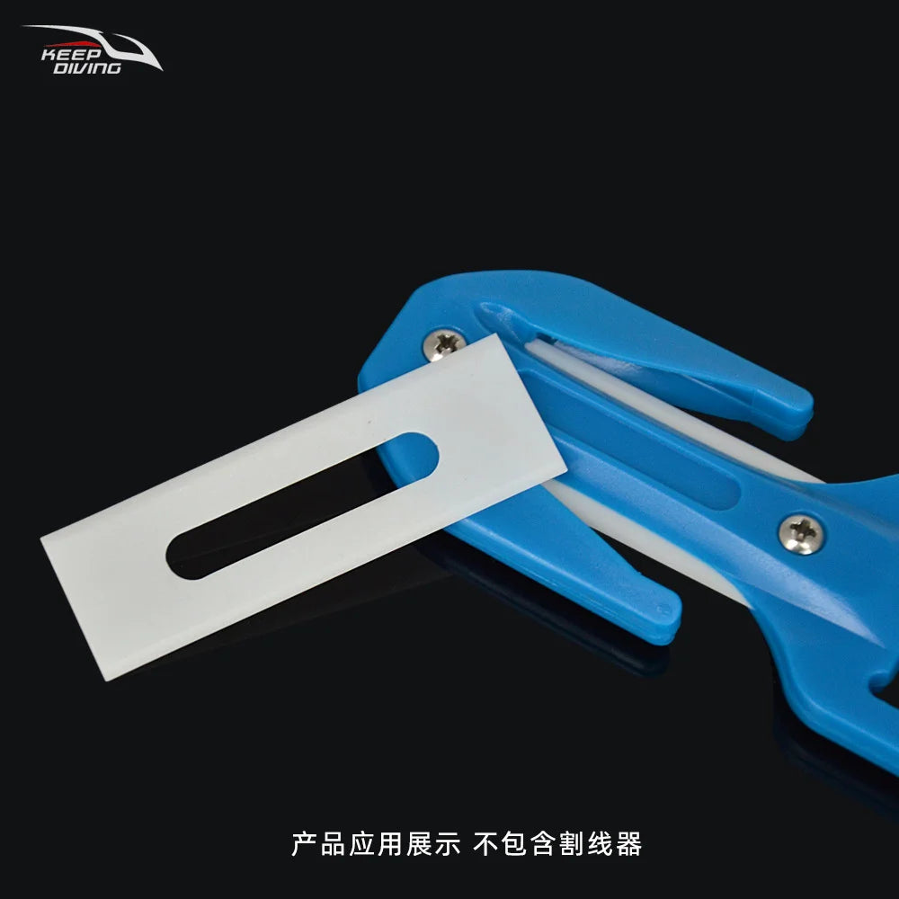 3PCS/lot Replaced Blades for KEEP DIVING Cutting Special Knife Line Cutter Ceramic/Titanium Plated/Stainless Steel Blade Secant