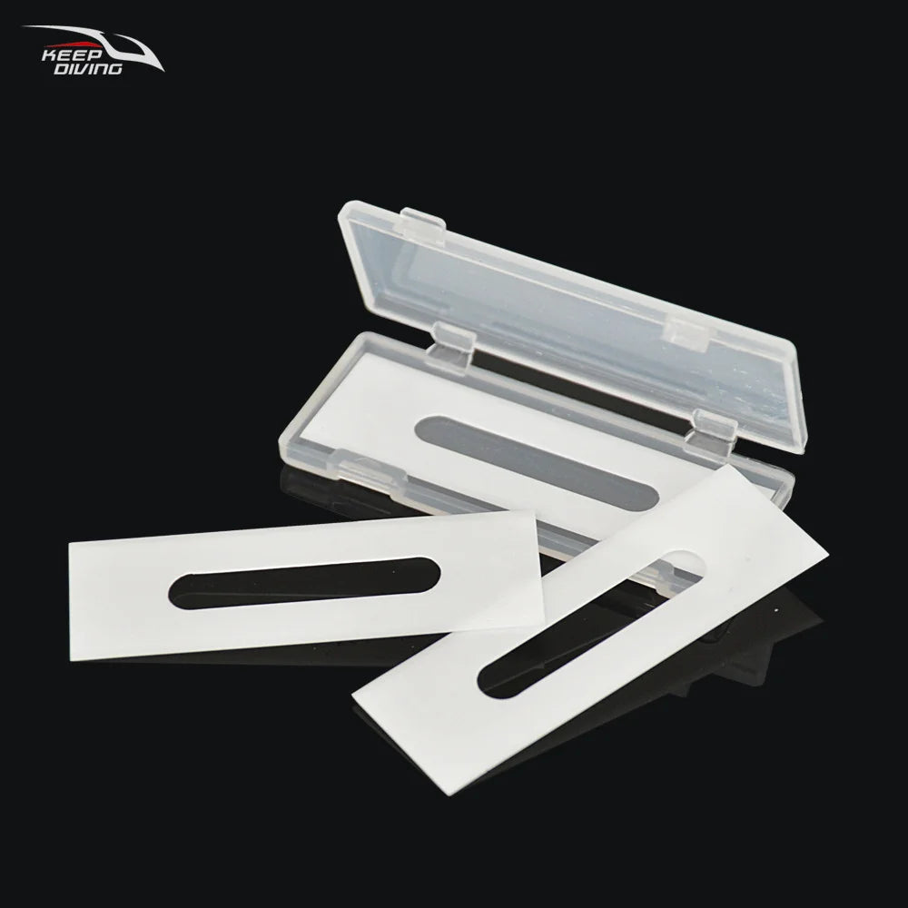 3PCS/lot Replaced Blades for KEEP DIVING Cutting Special Knife Line Cutter Ceramic/Titanium Plated/Stainless Steel Blade Secant