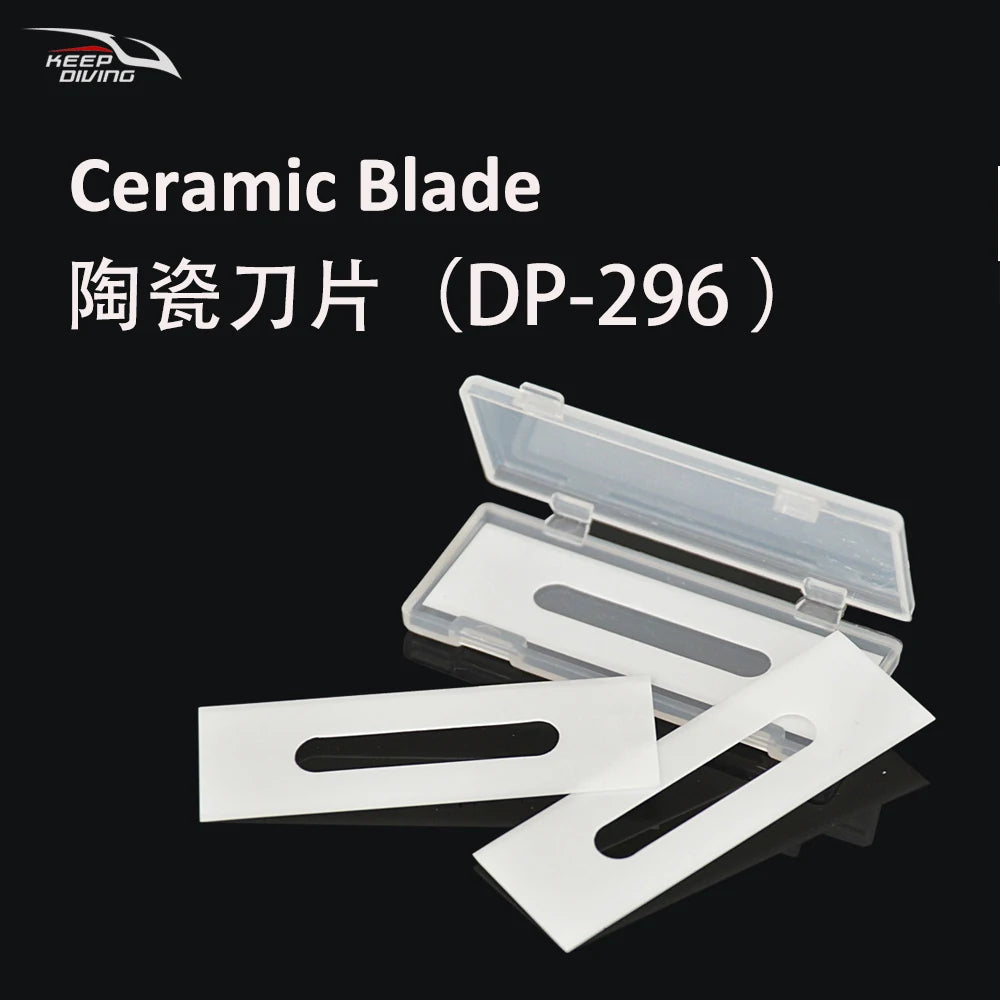 3PCS/lot Replaced Blades for KEEP DIVING Cutting Special Knife Line Cutter Ceramic/Titanium Plated/Stainless Steel Blade Secant