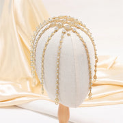 Charming Gold Color Arabian Handmade Bridal Hairband
