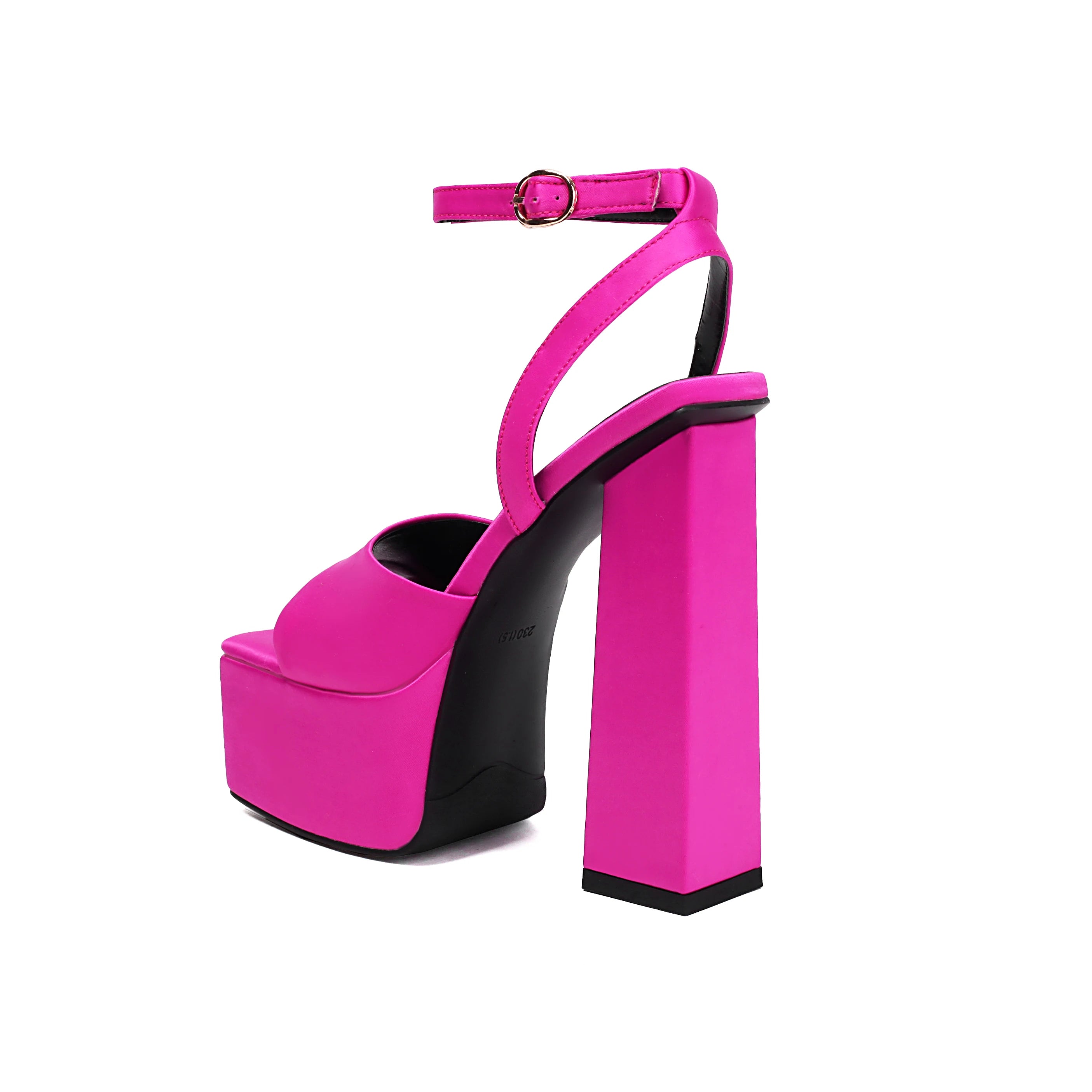 Giày Sandal Cao Gót Xanh Satin Arden Furtado 2025