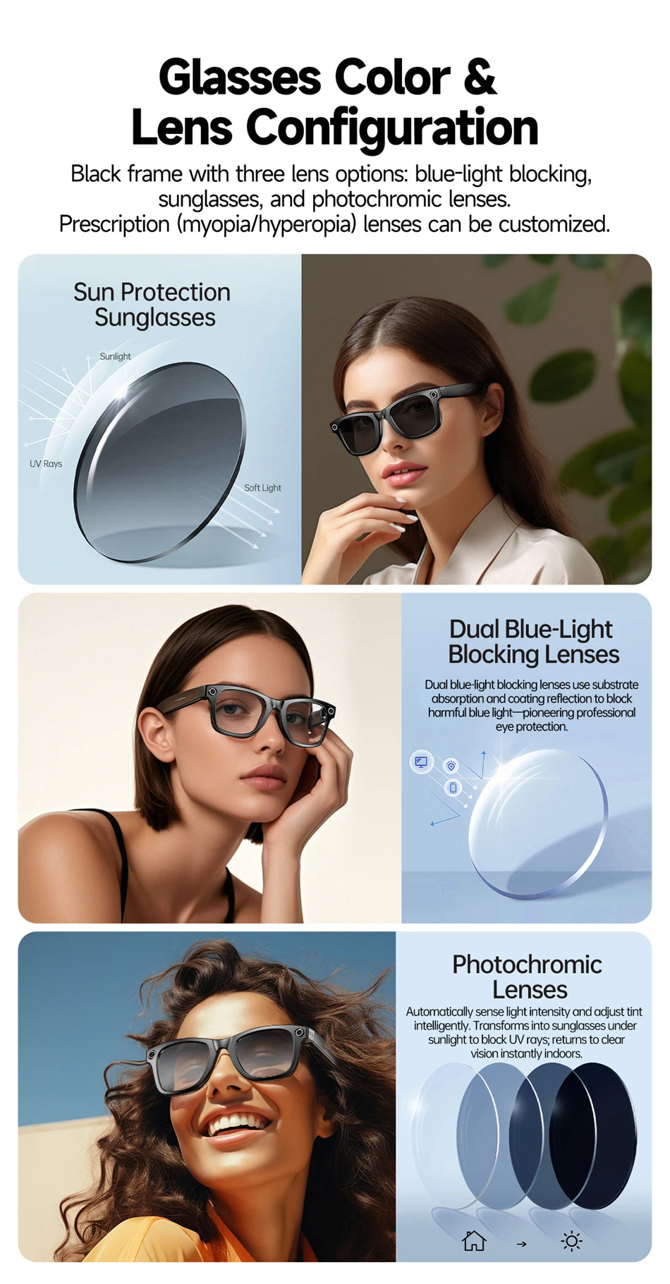 Kính Thông Minh 2025: Quay Video, Dịch Thuật, Gọi Bluetooth - Daisan Mart
