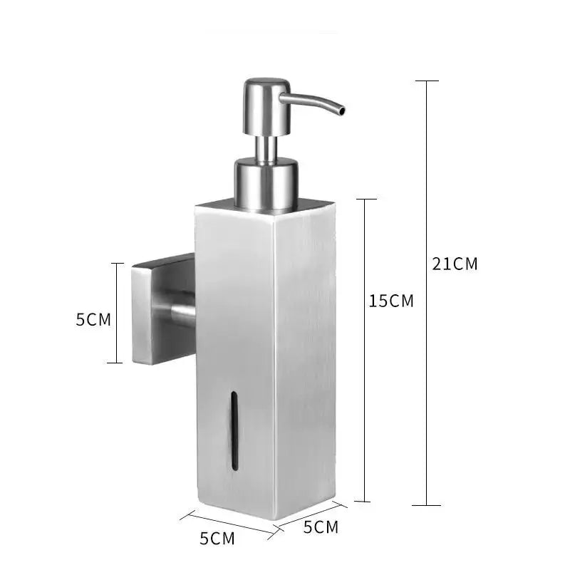 Bình Xà Phòng Inox 250ML Treo Tường Vàng Đen Khách Sạn - Daisan Mart