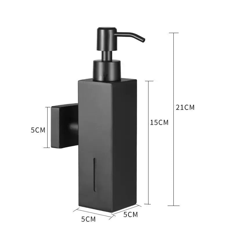 Bình Xà Phòng Inox 250ML Treo Tường Vàng Đen Khách Sạn - Daisan Mart