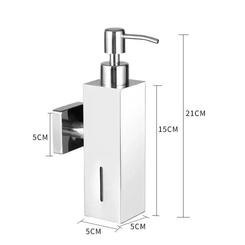 Bình Xà Phòng Inox 250ML Treo Tường Vàng Đen Khách Sạn - Daisan Mart