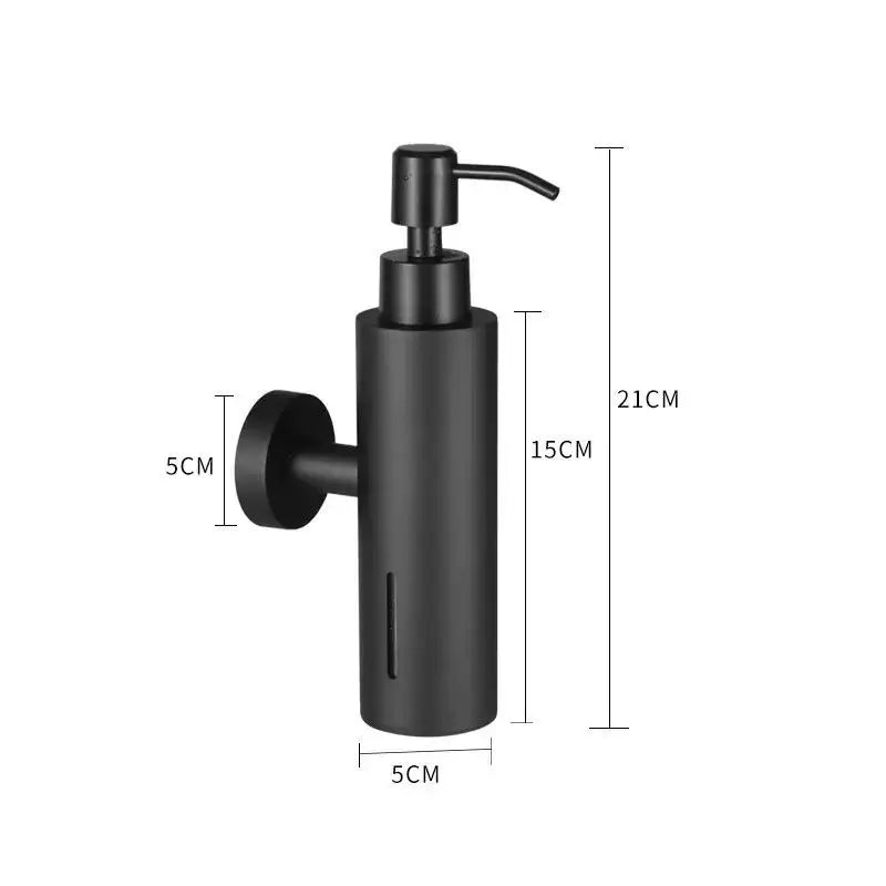 Bình Xà Phòng Inox 250ML Treo Tường Vàng Đen Khách Sạn - Daisan Mart