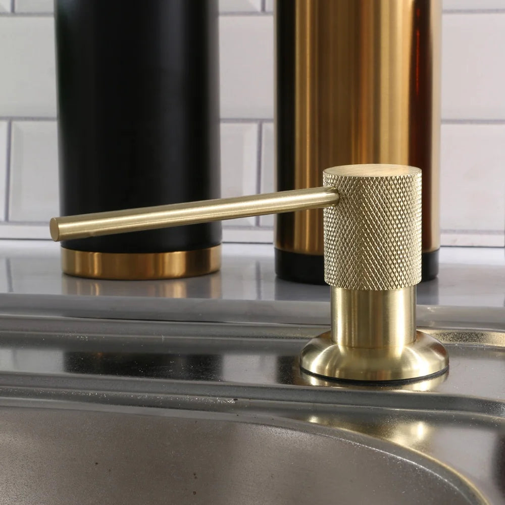 New Design Brass Dish Kitchen Manual Sink Brass Soap Dispenser in Chrome and Gold Colors for Kitchen Sink - Daisan Mart
