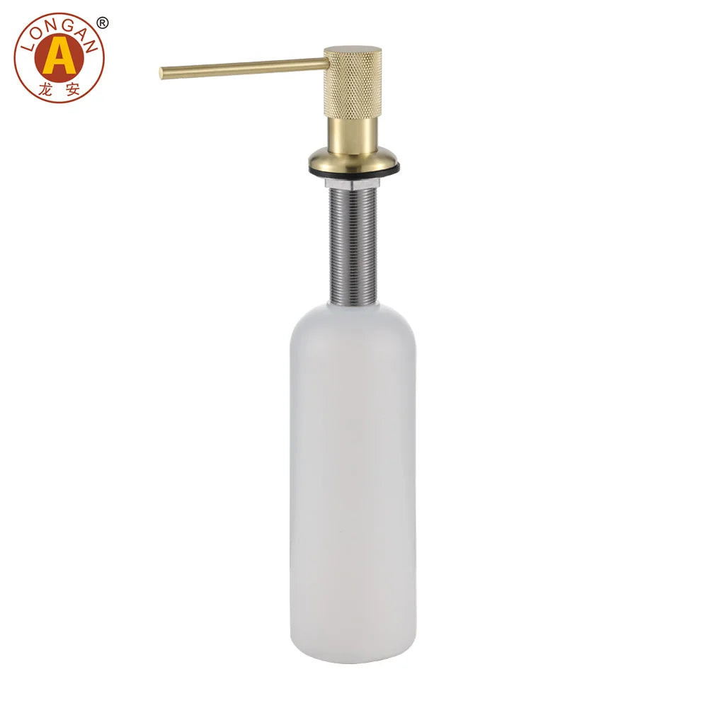 New Design Brass Dish Kitchen Manual Sink Brass Soap Dispenser in Chrome and Gold Colors for Kitchen Sink - Daisan Mart