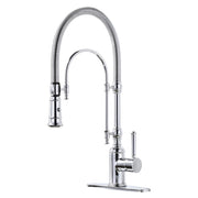 Vòi Chậu Bếp Đầu Rút Cổ Ngỗng Mạ Chrome - Daisan Mart