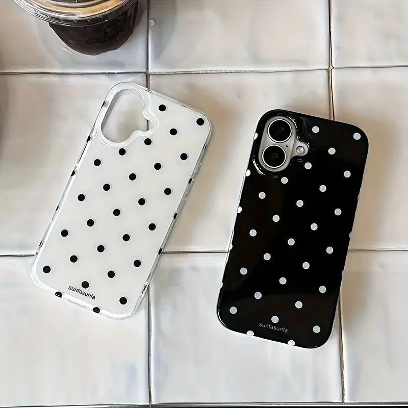 Ốp lưng dễ thương cho iPhone 11-17 Pro Max, màu đen - Daisan Mart