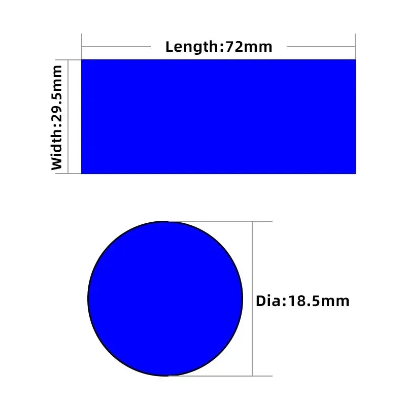 Bao Quấn Pin 18650 PVC Cách Nhiệt (29.5x72mm) 20-500c - Daisan Mart