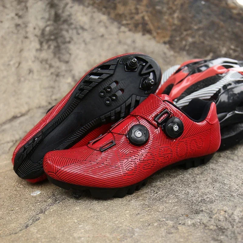 Giày Đạp Xe Nam Siêu Nhẹ Khóa Đôi Phát Sáng MTB - Daisan Mart