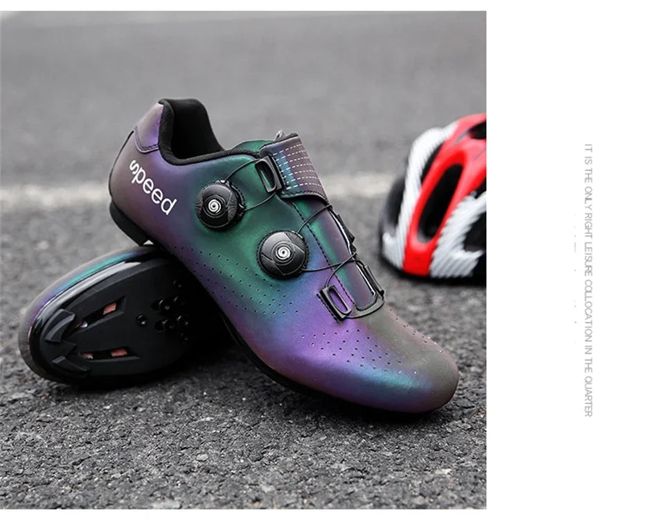 Giày Đạp Xe Nam Siêu Nhẹ Khóa Đôi Phát Sáng MTB - Daisan Mart
