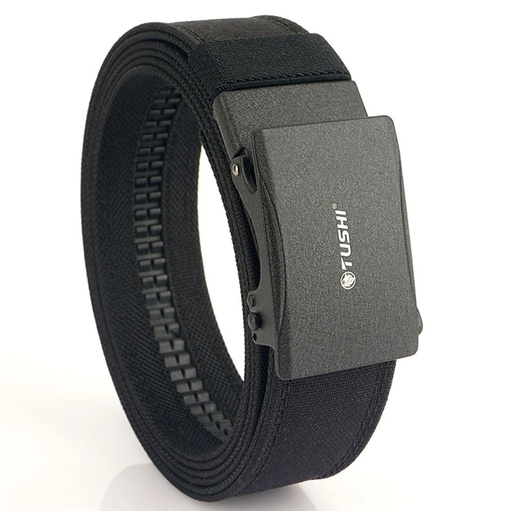 Thắt lưng nam TUSHI 3.8cm vải nylon dày đa năng tự động - Daisan Mart