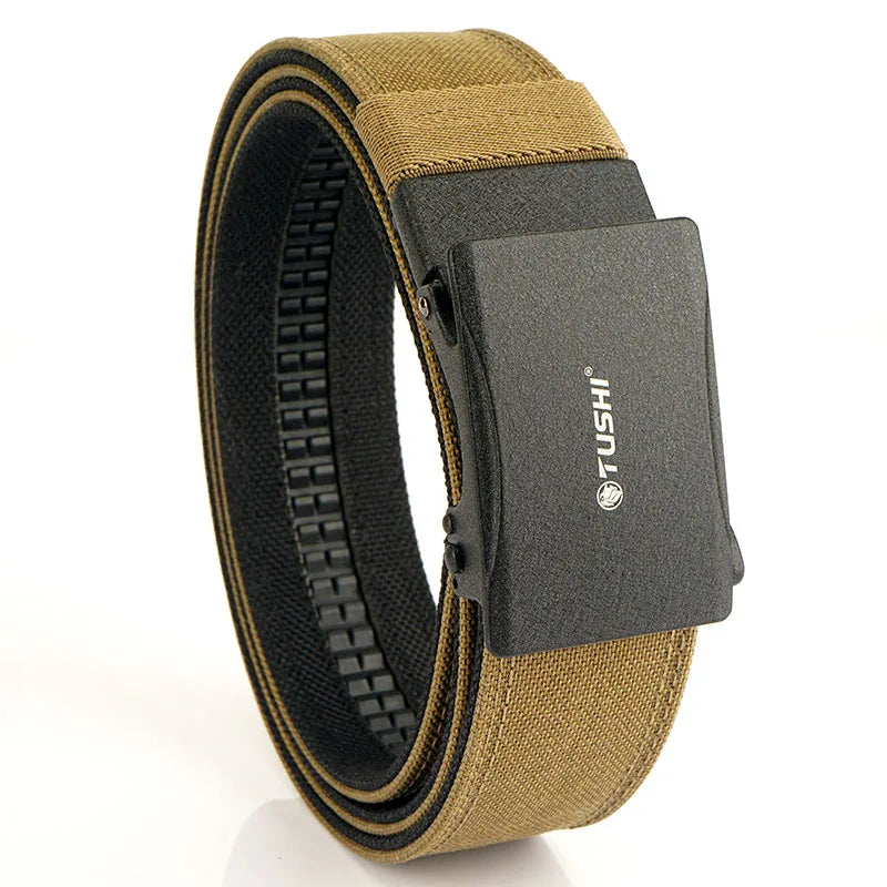 Thắt lưng nam TUSHI 3.8cm vải nylon dày đa năng tự động - Daisan Mart