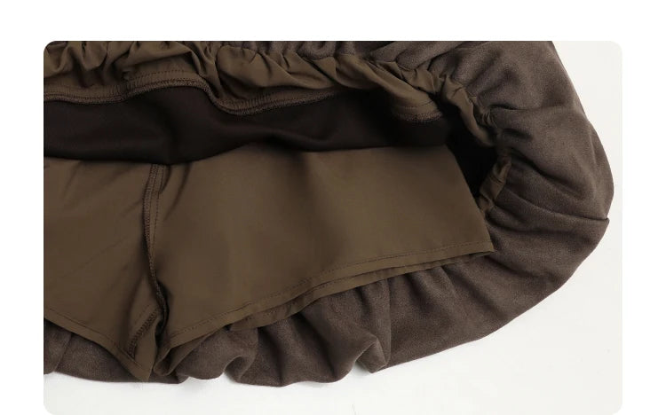 Chân Váy Nữ CHIC VEN Dáng Chữ A Hoa Retro Xuân Thu