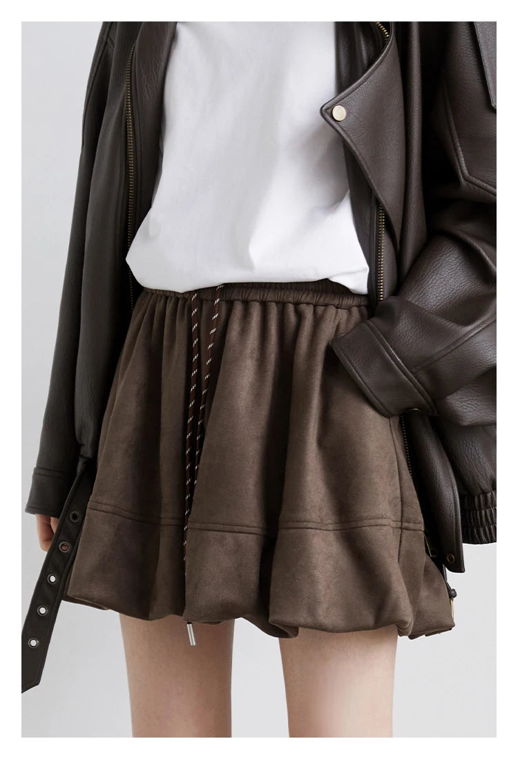 Chân Váy Nữ CHIC VEN Dáng Chữ A Hoa Retro Xuân Thu