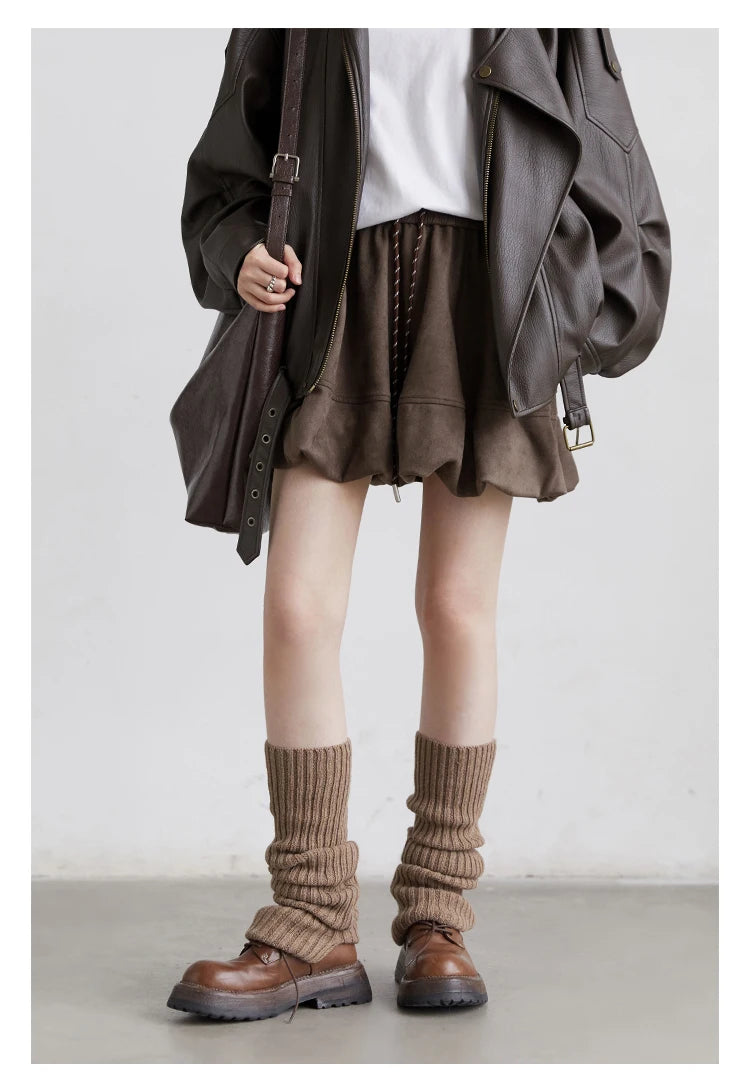 Chân Váy Nữ CHIC VEN Dáng Chữ A Hoa Retro Xuân Thu