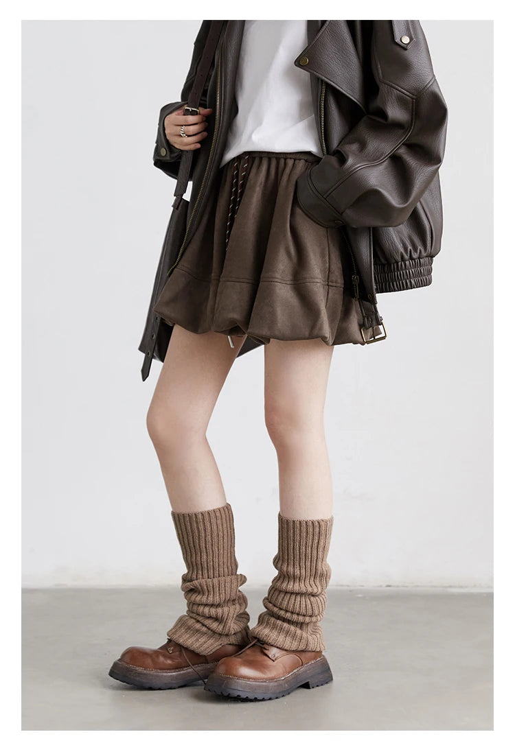 Chân Váy Nữ CHIC VEN Dáng Chữ A Hoa Retro Xuân Thu