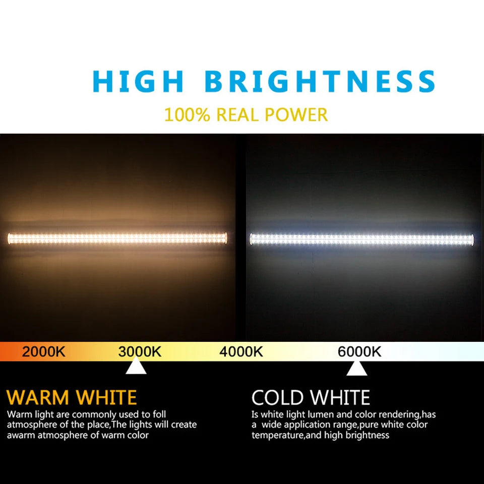 Bóng Đèn LED Tuýp T8 2FT 20W Sáng Trắng V-Shape - Daisan Mart