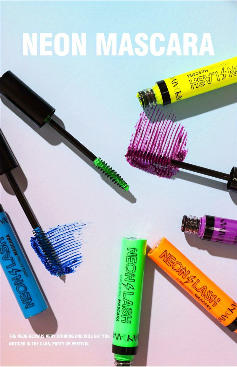 Mascara Neon 6 Màu UV Dạ Quang Chống Lem Lâu Trôi - Daisan Mart