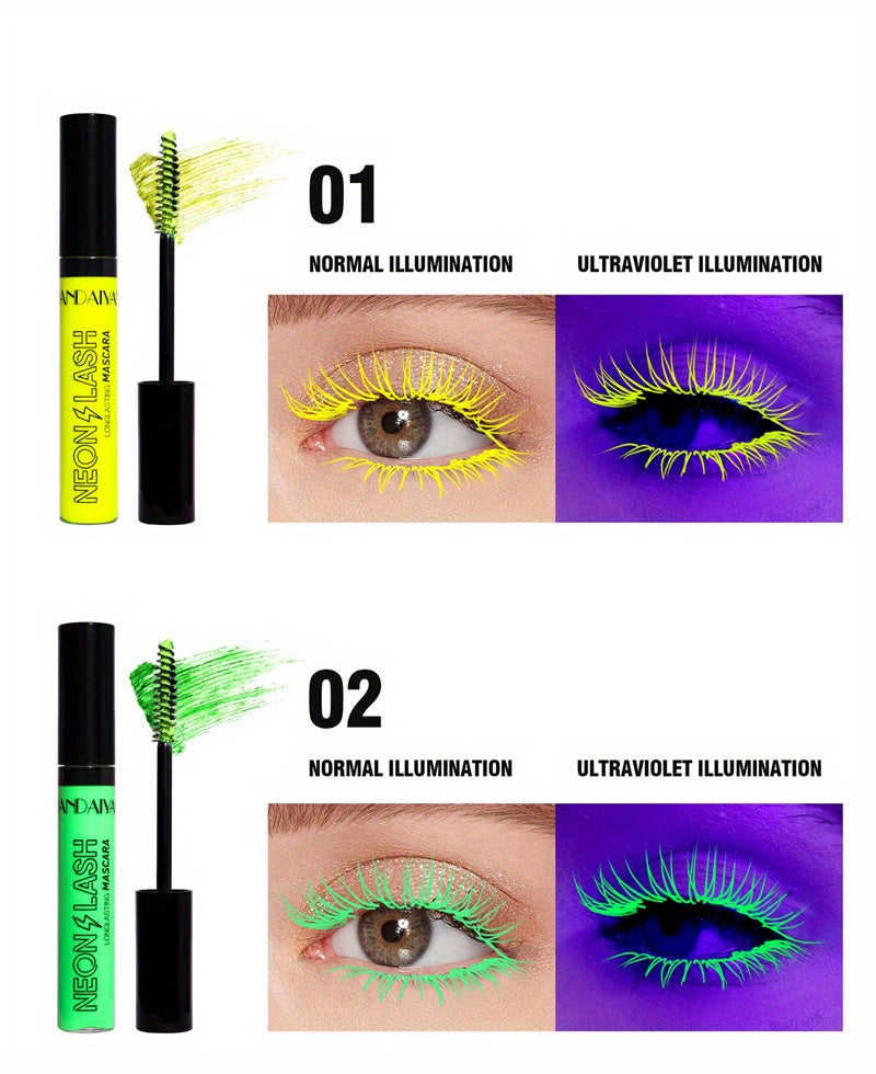 Mascara Neon 6 Màu UV Dạ Quang Chống Lem Lâu Trôi - Daisan Mart