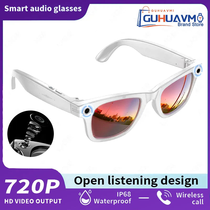 Kính Thông Minh AI 2025 - Chụp, Dịch, Gọi, Nhạc 8MP - Daisan Mart