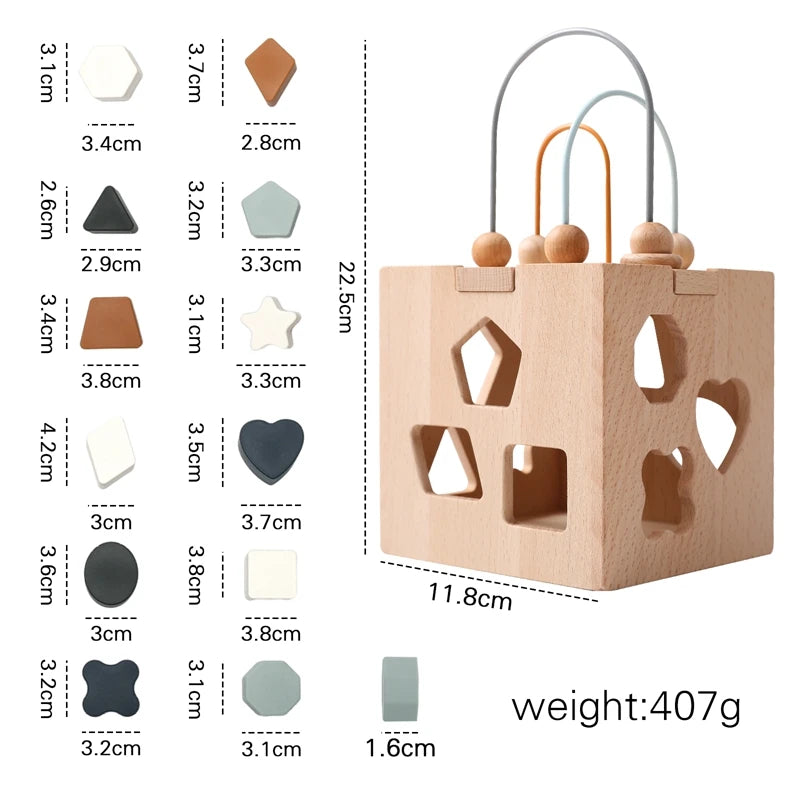 Ô tô Khủng Long Gỗ Thông Minh Đa Năng Montessori - Daisan Mart