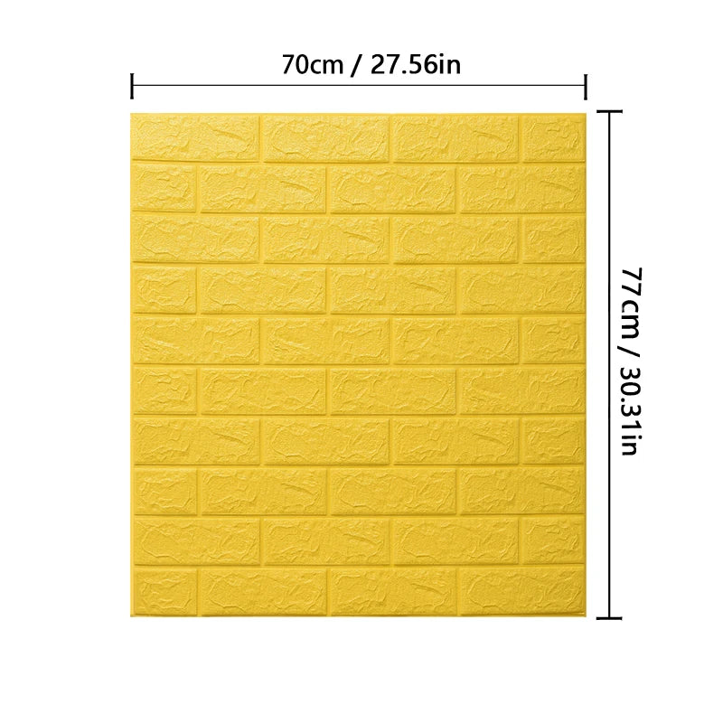Giấy Dán Tường 3D Chống Thấm Gạch Retro 77x70cm - Daisan Mart