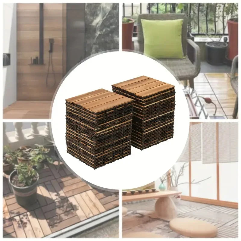 10 Miếng Lát Sàn Ngoài Trời Chống Thấm Nước - Daisan Mart