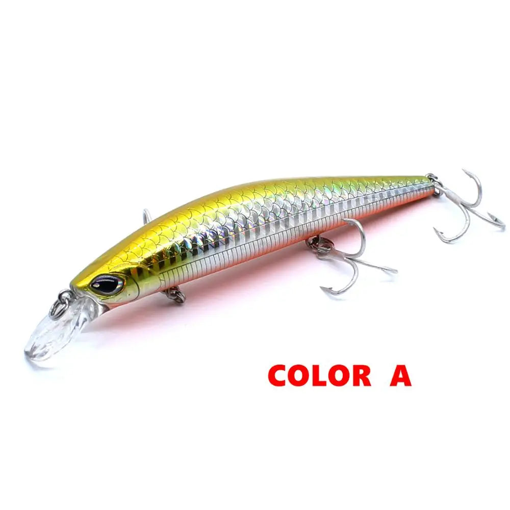 AOCLU-Minnow Jerkbait Wobbler, Deep Hard Bait Lure, Magnet Weight Transfer, Long Easy Distance Cast, 120mm, 20g Diving, 1.8m - Daisan Mart