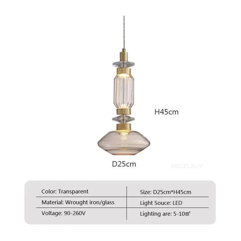 Đèn Thả LED Bắc Âu Trang Trí Quán Bar, Phòng Ngủ - Daisan Mart