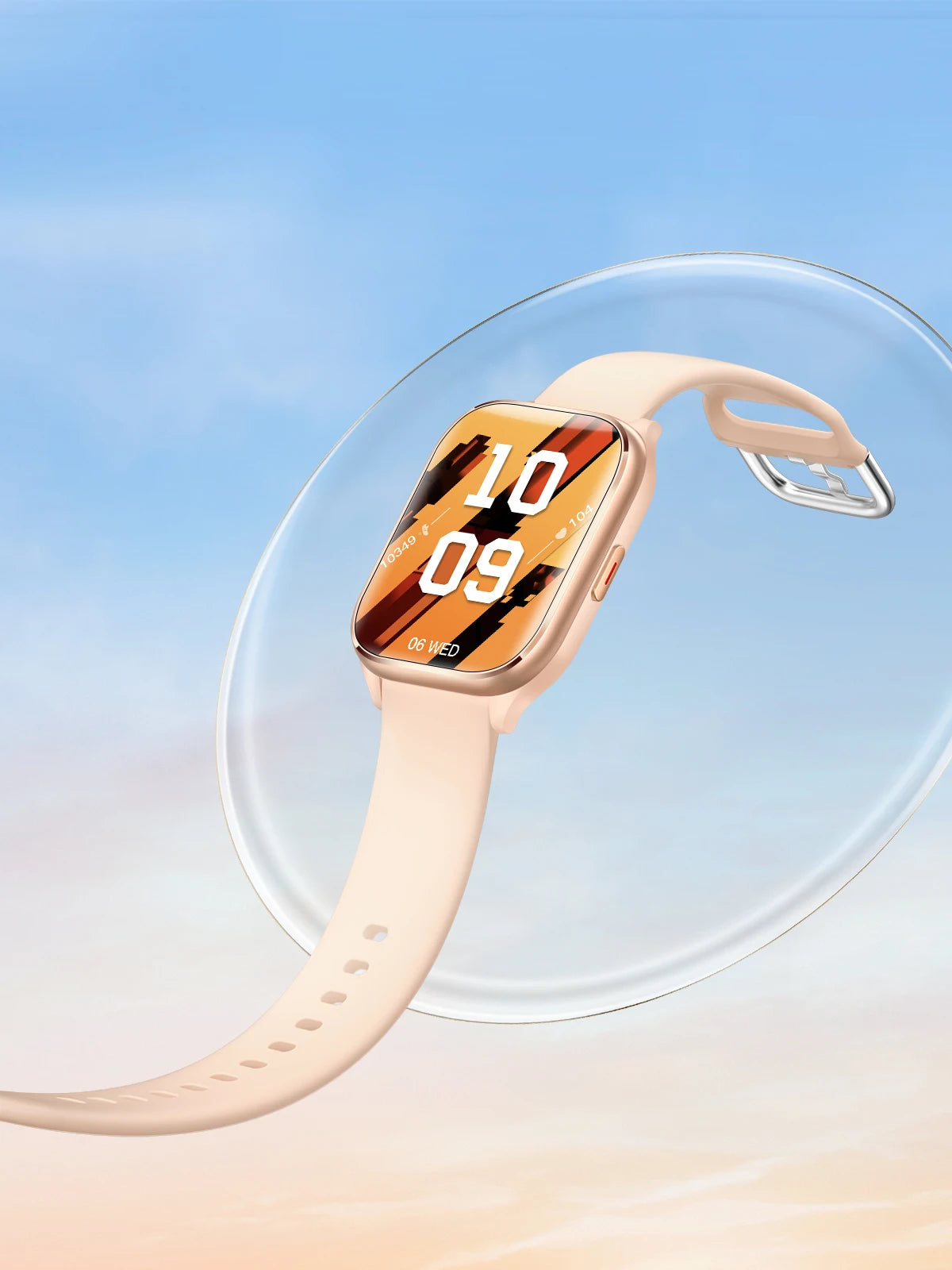 Women's Gold Smartwatch: Bluetooth Calling, Waterproof, Hebrew