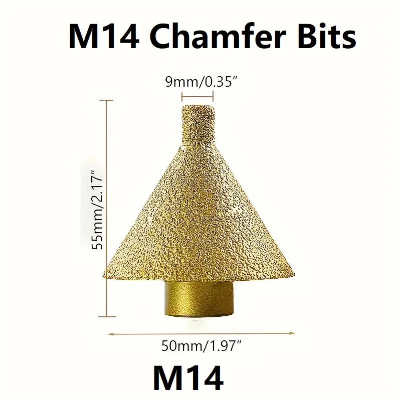 Mũi khoan kim cương M14 vát mép đá 50mm đa năng - Daisan Mart