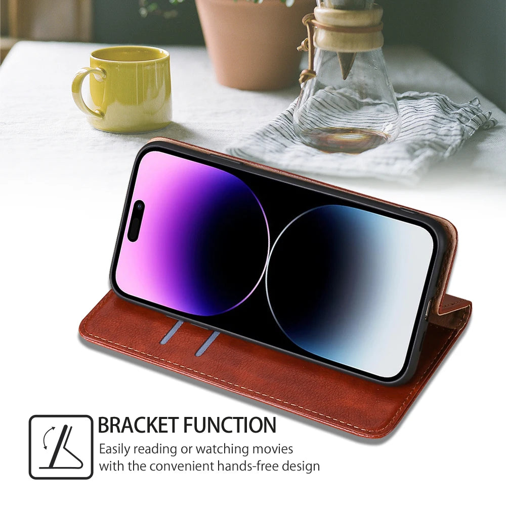 Bao Da Ví Đựng Thẻ iPhone 14 13 12 11 Pro Max XS XR X - Daisan Mart