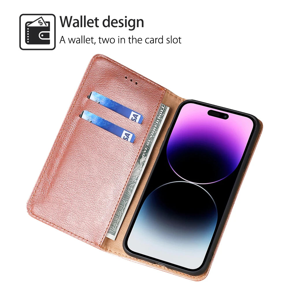 Bao Da Ví Đựng Thẻ iPhone 14 13 12 11 Pro Max XS XR X - Daisan Mart