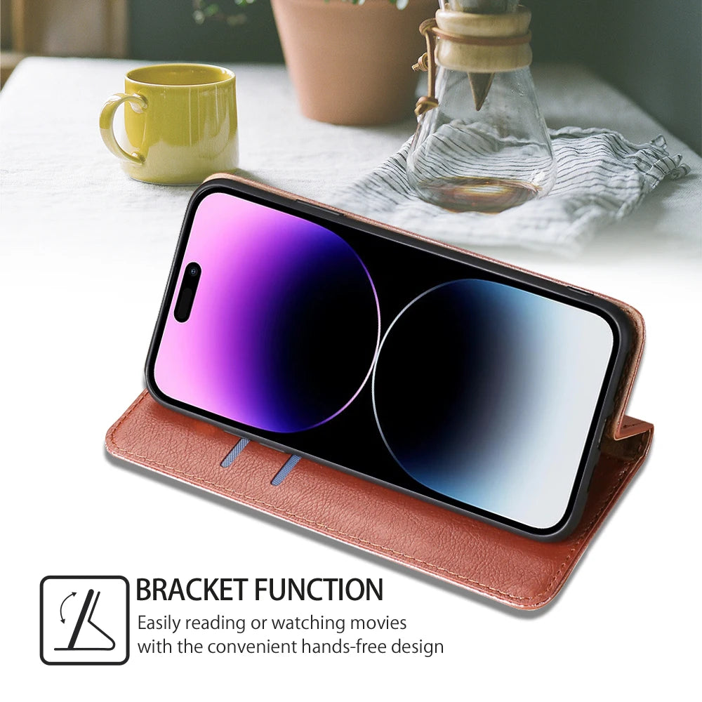 Bao Da Ví Đựng Thẻ iPhone 14 13 12 11 Pro Max XS XR X - Daisan Mart