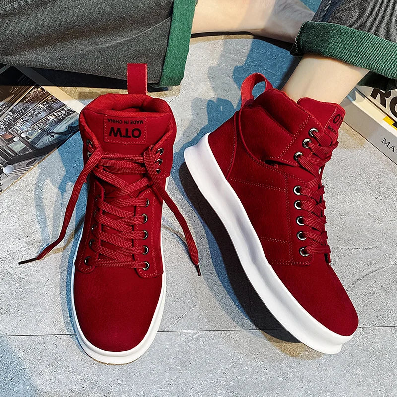 Giày Trượt Ván Đỏ Nam Suede Thời Trang Casual 50 kí tự - Daisan Mart