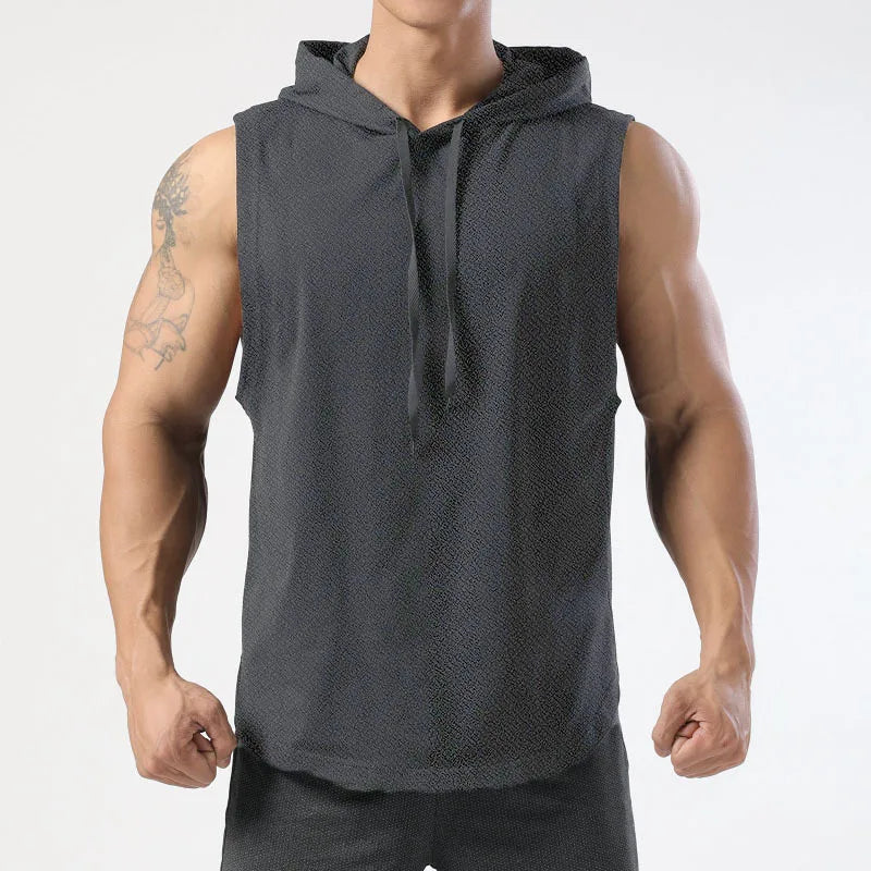 Áo Ba Lỗ Nam Thể Thao Có Mũ - Tập Gym Hè Năng Động - Daisan Mart